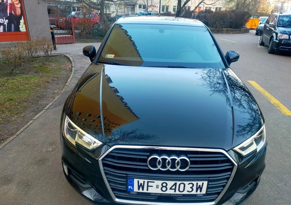 Audi A3 cena 75000 przebieg: 82000, rok produkcji 2017 z Warszawa małe 191